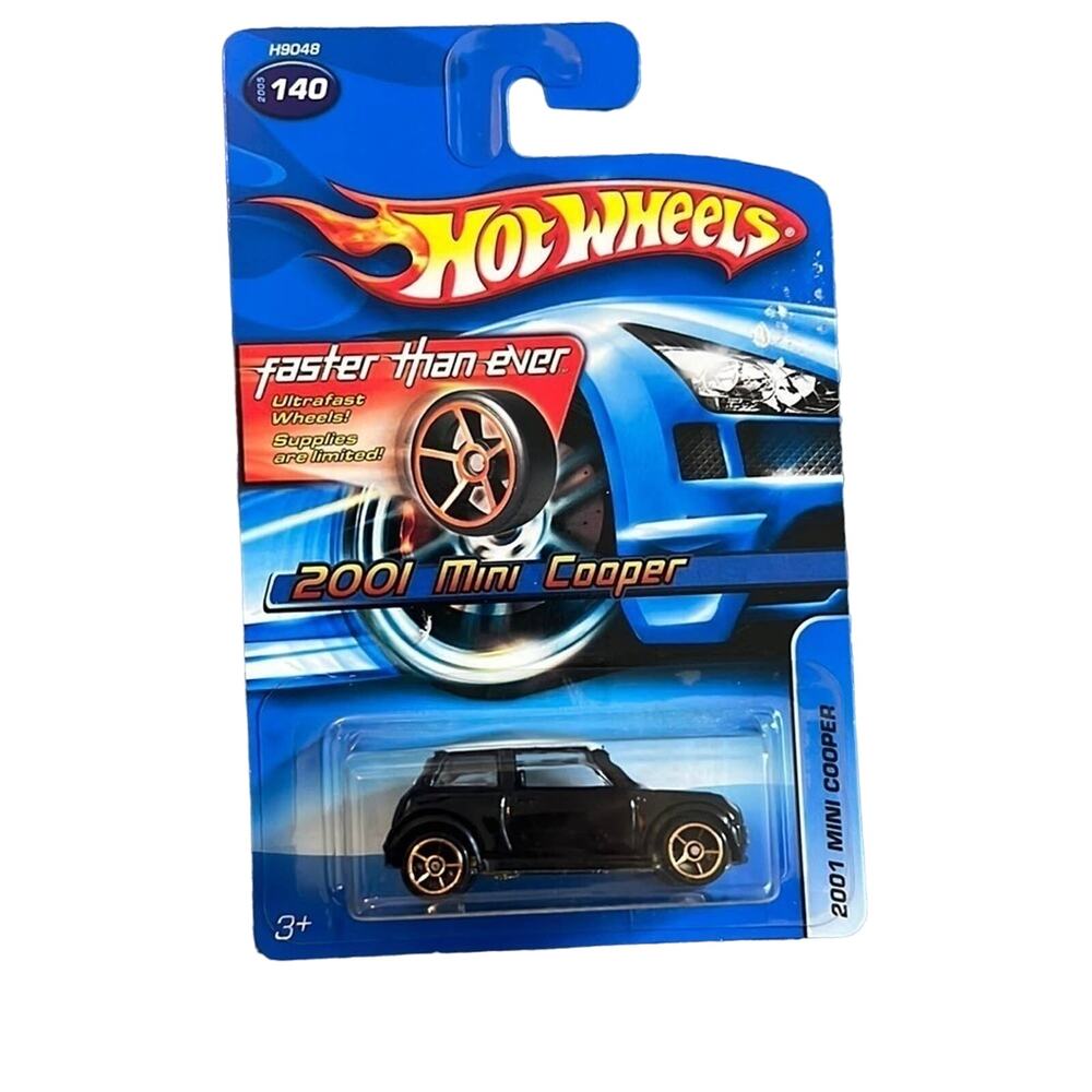 UNOPENED Hot Wheels Car - 2001 mini cooper 140 "Faster than ever"  (2005)
